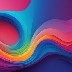 Abstract AI-generated colorful pattern design illustration