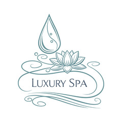 Premium Spa Logo &ndash; Sophisticated Logo Design for Luxury Wellness Brands, Skin Care Studios, and Holistic Therapies