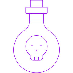 Poison icon single vector illustration
