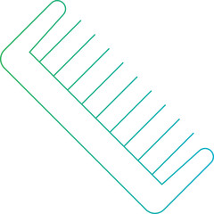 Comb icon single vector illustration