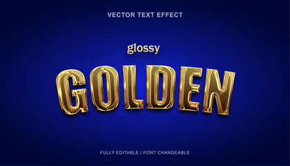 glossy golden fully editable vector text effect luxury premium vibe