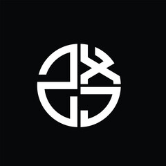 ZXJ logo ZXJ icon ZXJ vector ZXJ monogram ZXJ letter ZXJ minimalist ZXJ triangle ZXJ flat Unique modern flat abstract logo design.