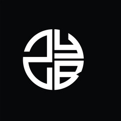 ZYB logo ZYB icon ZYB vector ZYB monogram ZYBletter ZYBminimalist ZYBtriangle ZYBflat Unique modern flat abstract logo design.