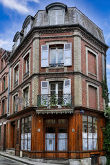 maison de bois et briques à Honfleur