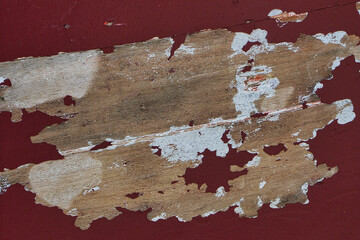 vieille peinture écaillée sur du bois