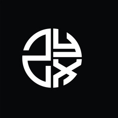 ZYX logo ZYX icon ZYX vector ZYX monogram ZYXletter ZYXminimalist ZYXtriangle ZYXflat Unique modern flat abstract logo design.