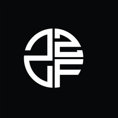 ZZF logo ZZF icon ZZF vector ZZF monogram ZZFletter ZZFminimalist ZZFtriangle ZZFflat Unique modern flat abstract logo design.