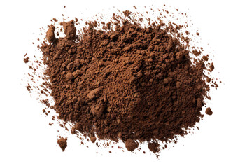 falling humus ground soil top view