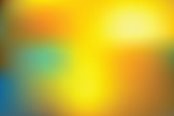 Bright and lively gradient background of yellow with accents of orange, green, and white for a cheerful vibe