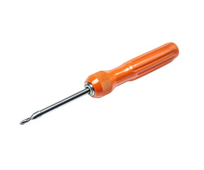 Soaked in the context of the orange screwdriver on Png Format and Transparent Background