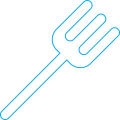 Fork icon single vector illustration