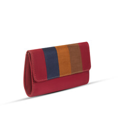 maroon fashion purse handbag on white background isolated