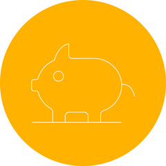 Pig icon single vector illustration