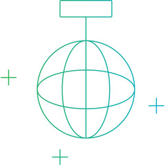 Disco icon single vector illustration