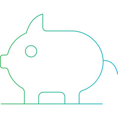 Pig icon single vector illustration