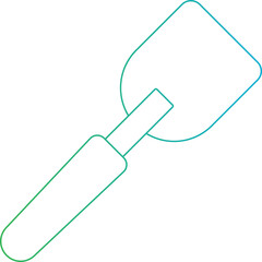 Spatula icon single vector illustration
