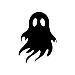 Spooky Phantom Illustration: Classic Halloween Horror Icon