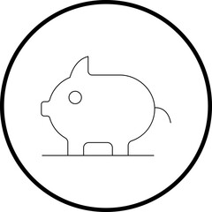 Pig icon single vector illustration