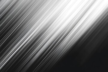Obraz premium Abstract black and white diagonal lines with smooth gradients and streaked texture.