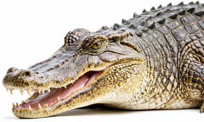 Obraz premium A close-up image of an alligator's open mouth, suitable for use in articles about reptiles, wildlife, or conservation