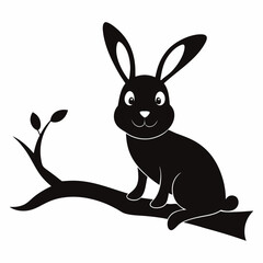 vector illustration of a rabbit