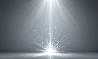 Obraz premium A bright light against a darkened backdrop