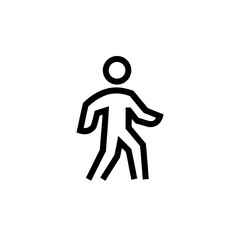 walking icon vector