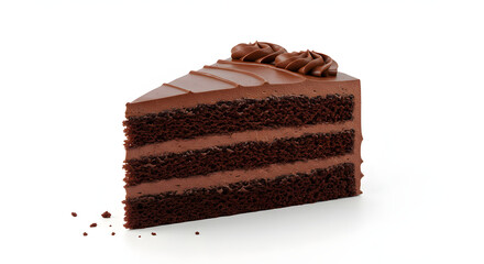 Delicious modern slice of chocolate cake