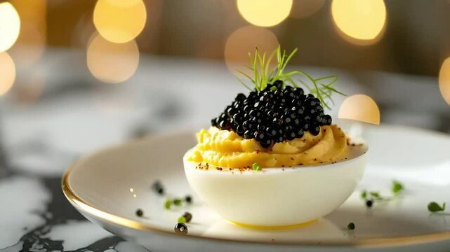 Deviled Eggs with Caviar: A Luxurious Appetizer