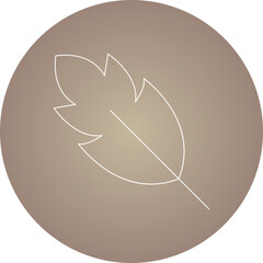 Leaf icon single vector illustration