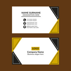 Modern Business Card Design. Abstract Layout Display for Promotion.
