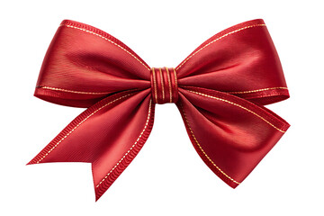 red bow isolated on white background