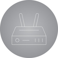 Wifi router icon single vector illustration
