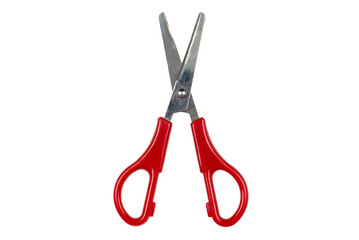 Scissors close-up isolated on white background, back to school