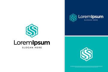 Elegant of letter S S S logo design concept. Initial S monogram logo vector template