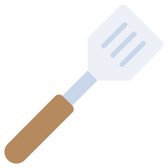 Spatula Flat Design Icon, Cooking And Kitchen Flat Design Icon Symbol