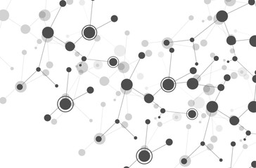 Grey network and connection design background