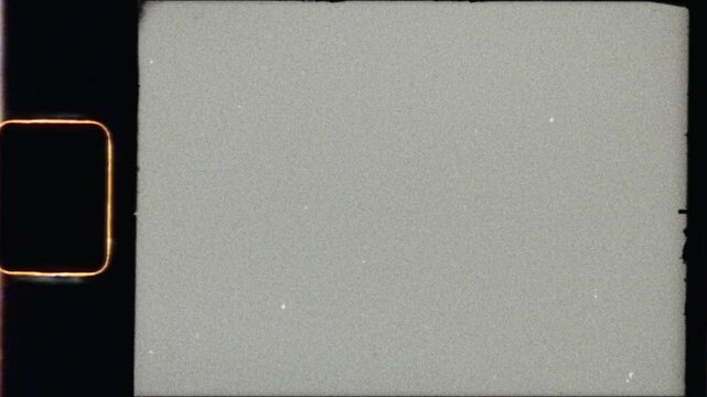 Lomography Retro Super 8mm Film Strip Frame Reel with Worn Frame Marks, Sprocket Hole and Jitter: 8 mm celluloid grain overlay with flickers, imperfections and Authentic Vibe
