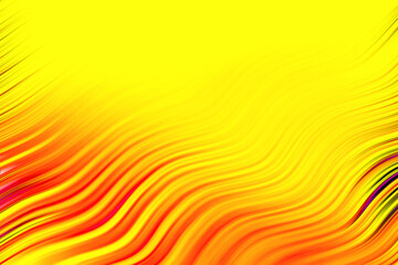 background with colored lines, abstract colored wavy lines on monochrome yellow