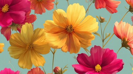 Vibrant Floral Patterns Design