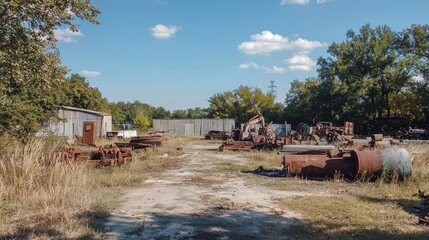 Rusty Machinery Graveyard: A Day in an Abandoned Junkyard