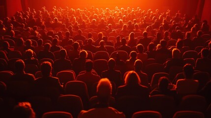 Illuminated Audience: A Captivating Cinema Experience