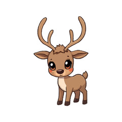 Adorable Little Raindeer Illustration