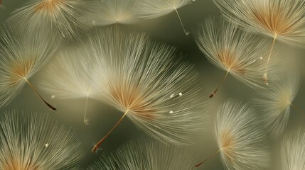 Naklejka premium Delicate Floating Seed Clusters