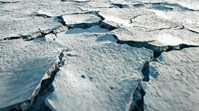 Dramatic arctic ice formation shift captured in three phases