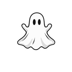 Simple, Grayscale Ghost Design