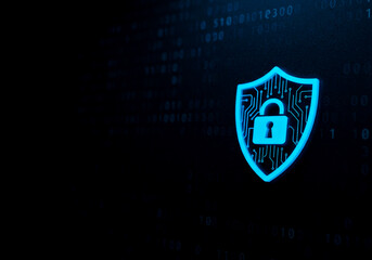 Futuristic cybersecurity digital background