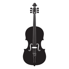 Fototapeta premium Cello icon isolated on white background