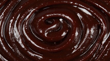 Swirling Deliciousness: A Close-Up of Rich, Dark Barbecue Sauce
