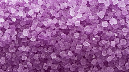 Fototapeta premium Lavender Bath Salts Texture Spa Relaxation.